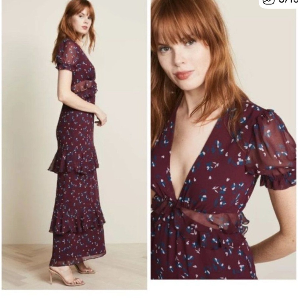 WAYF "Laviana" Cut-out Maxi Dress -size Small